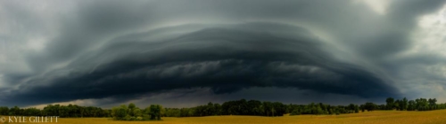 Approaching Shelf Cloud. Chelsea Michigan. July, 2019. - Kyle Gillett